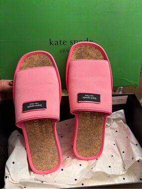 Kate Spade New York Women's Spree Slide Flat Sandals Size 6 EUC/Worn Once